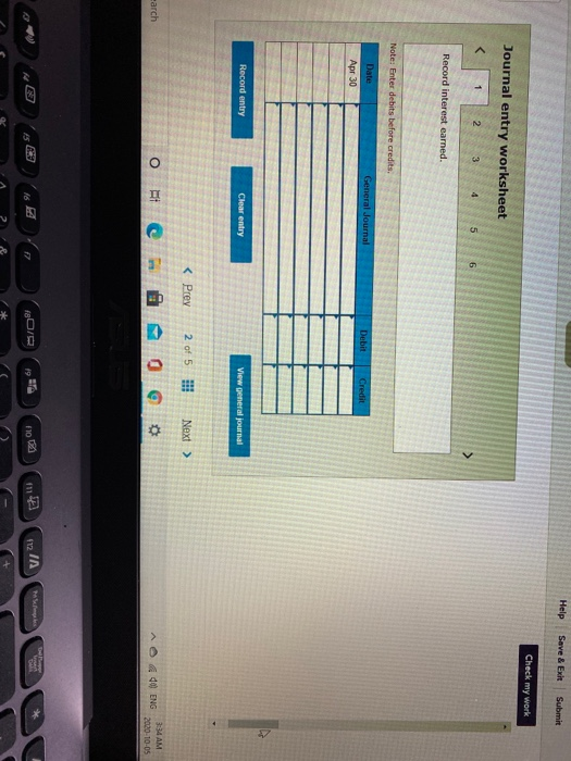 book balance $32,047 The Cash account in the General Ledger appeared as