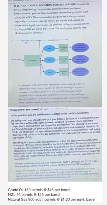 Please write answer in memo format. Thank you! 17.25. JOINT.COST ALLOCATION PROCESSFURTHER