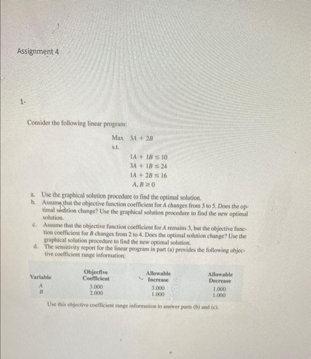The value of the optimal solution is 27. Sup- pose that the
