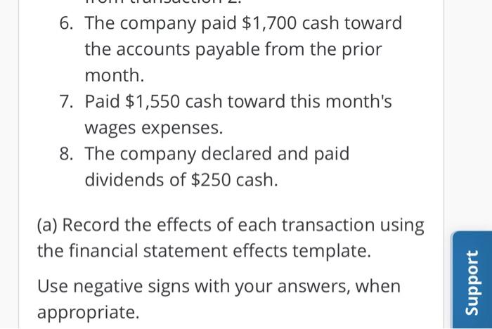 began the current month with the following balance sheet. Cash $ 80,000