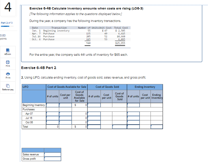 Help with this would be much appreciated. 4 Exercise 6-48 Calculate