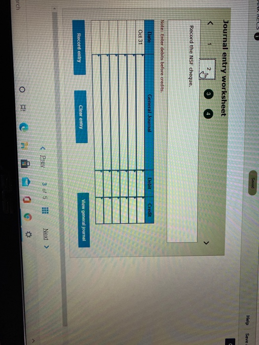 a. After all posting was completed on October 31, the company's Cash