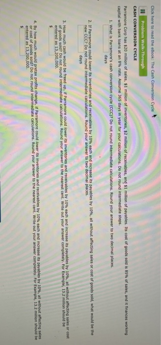  Click here to read the eBook: The Cash Conversion Cycle Problem