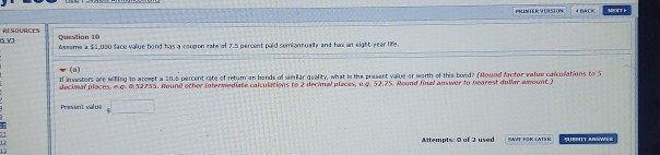  PRINTER VERSION 4 BACK MOT RESOURCES stion 10 As a $1,000