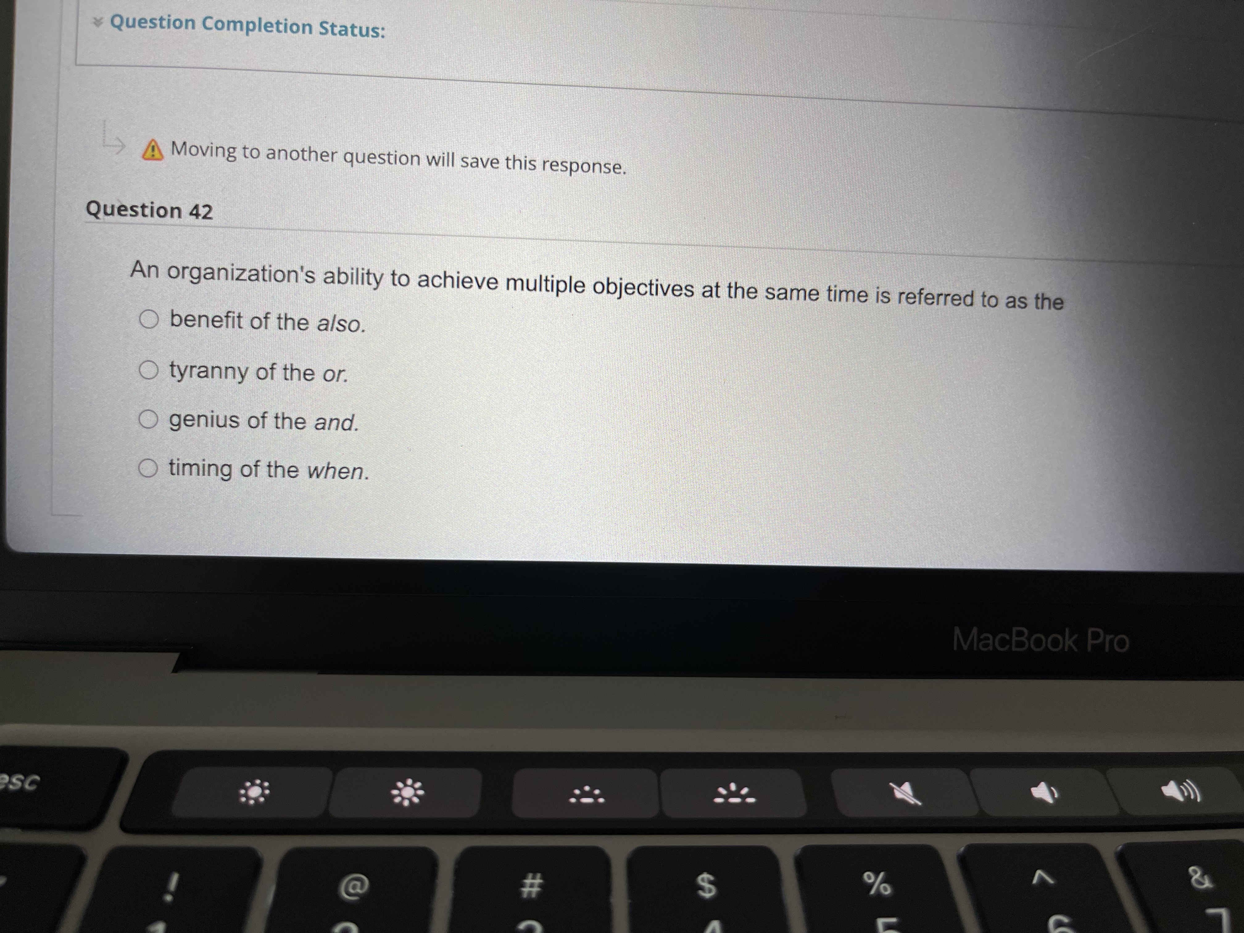 or no competition. There is no need to develop complementary products. There