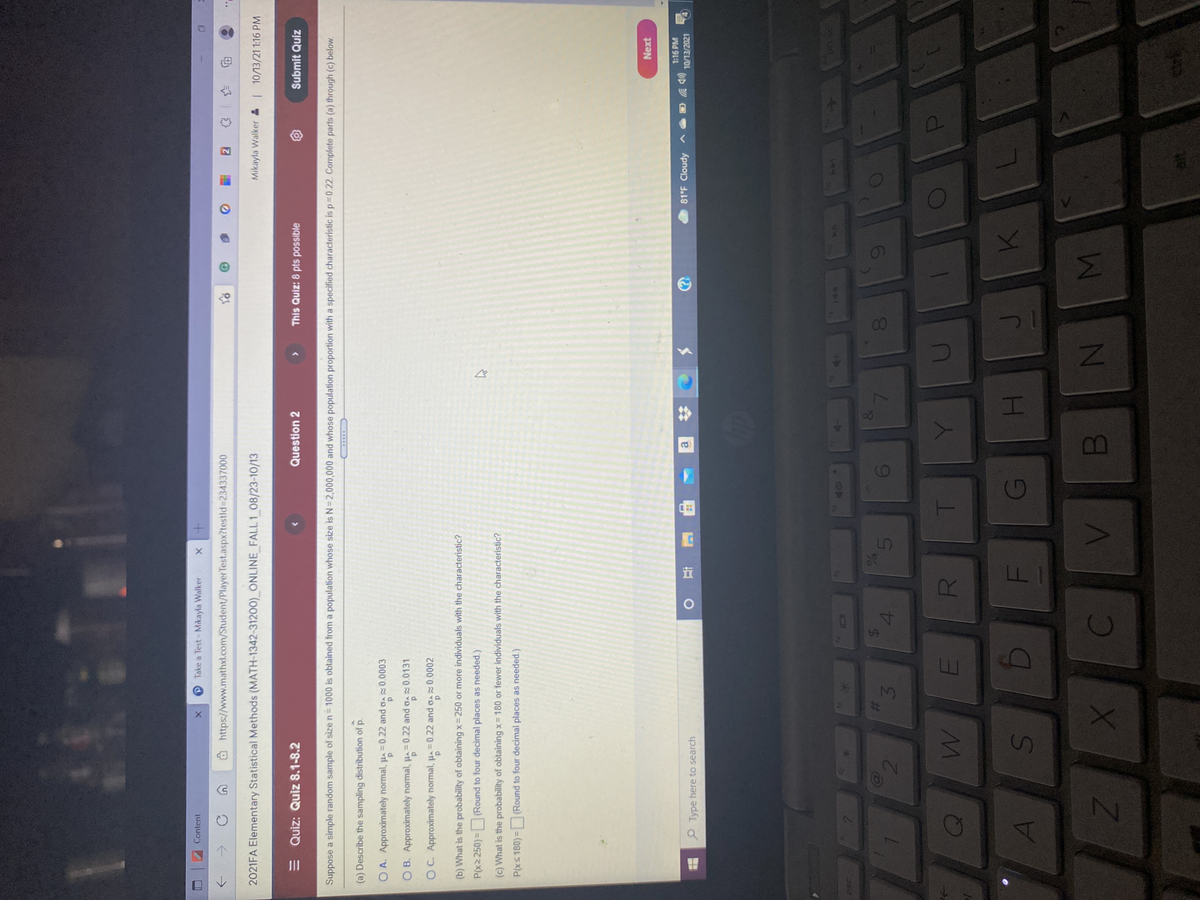 |Content x @ Take a Test - Mikayla Walker X C