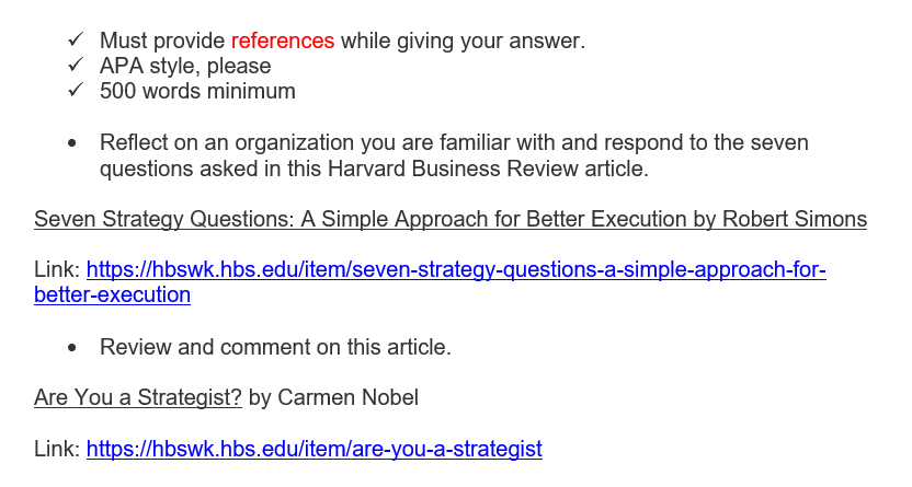  Must provide references while giving your answer. APA style, please 500