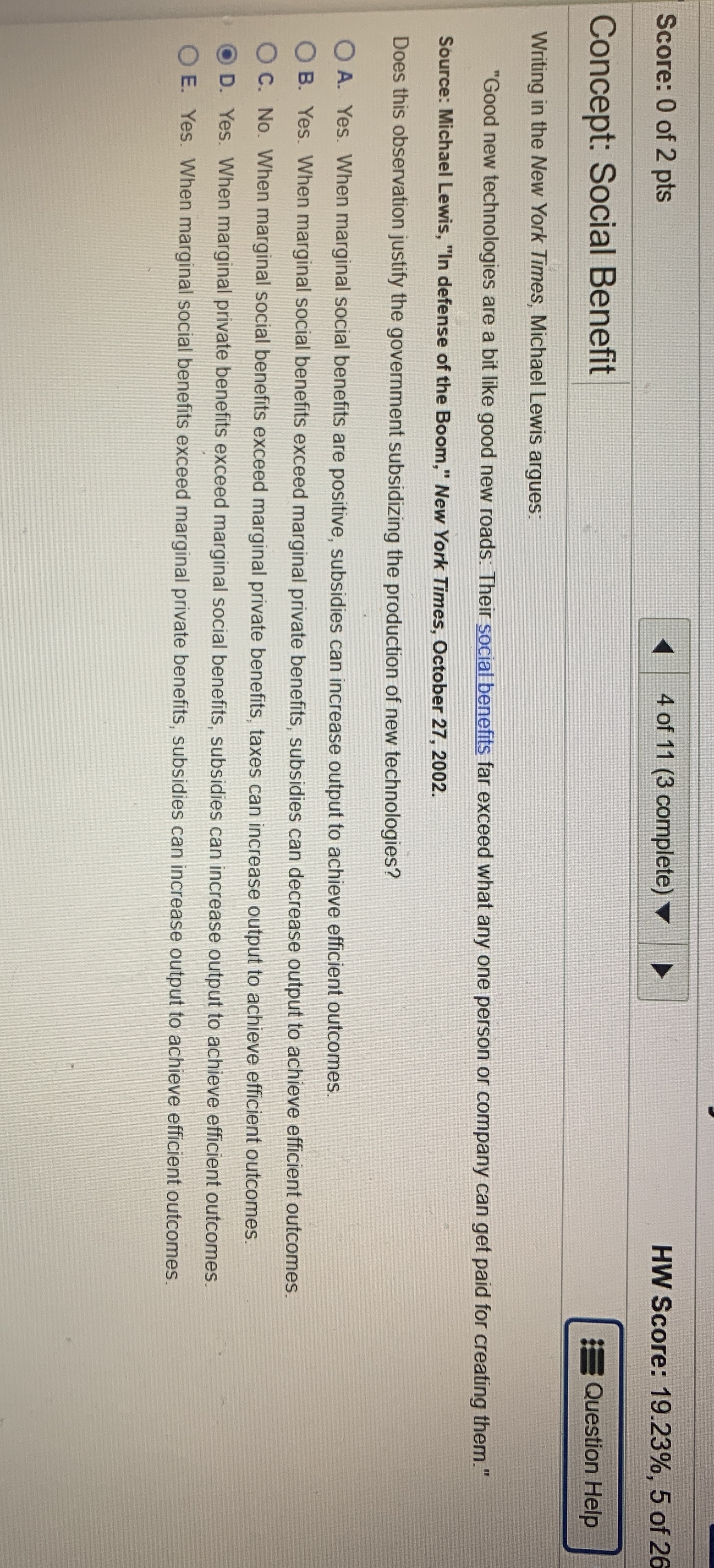 What is this correct answer? I tried D and it is wrong.