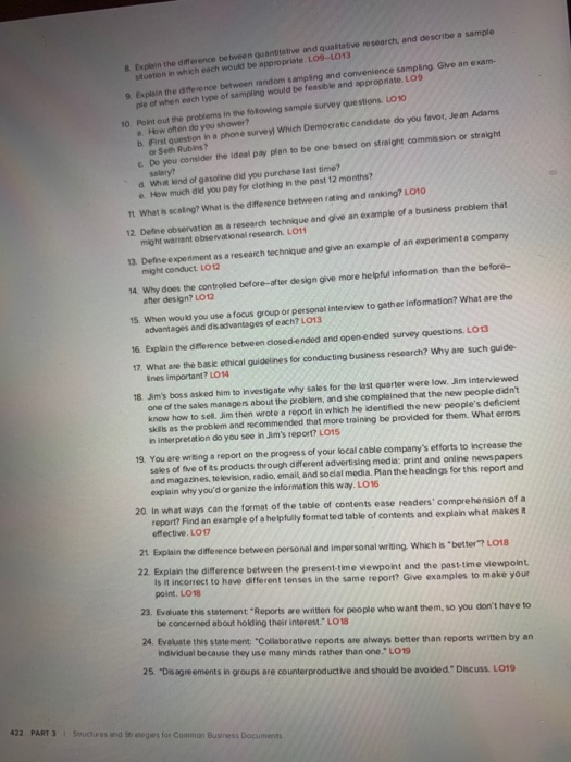 critical thinking problems Explain the difference between quantitative and qualitative research, and