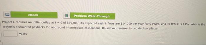 $45,000, its expected cash inflows are $13,000 per year for 6 years,