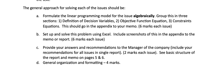Please include constraints, objective function, decision variables, etc. Richelieu Specialty Paints has
