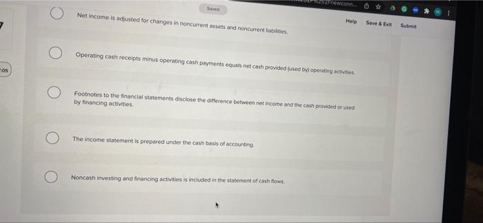 section of the statement of cash flows is reported using the direct