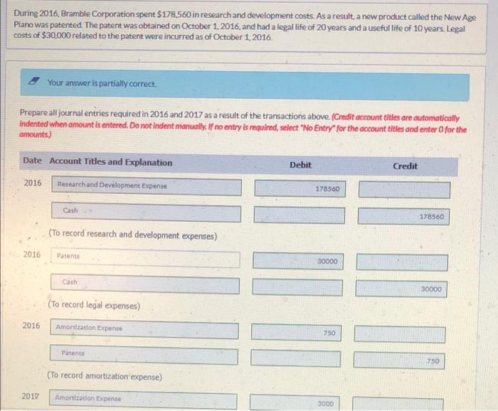 June 1, 2018, Bramble spent $8,120 to successfully prosecute a patent infringement