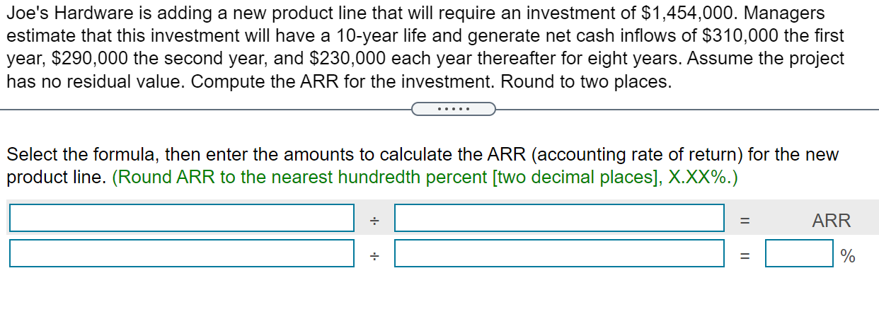  Joe's Hardware is adding a new product line that will require