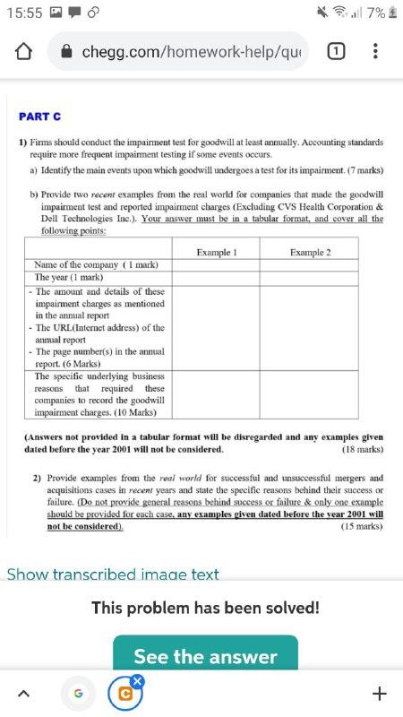 i need the answer quickly 15:55 .7% chegg.com/homework-help/qui : PART C 1)