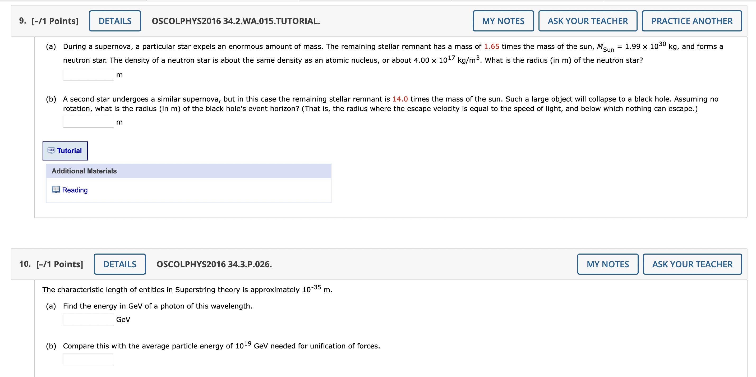 average mass 1.4 times that of our Sun. kg Additional Materials Reading