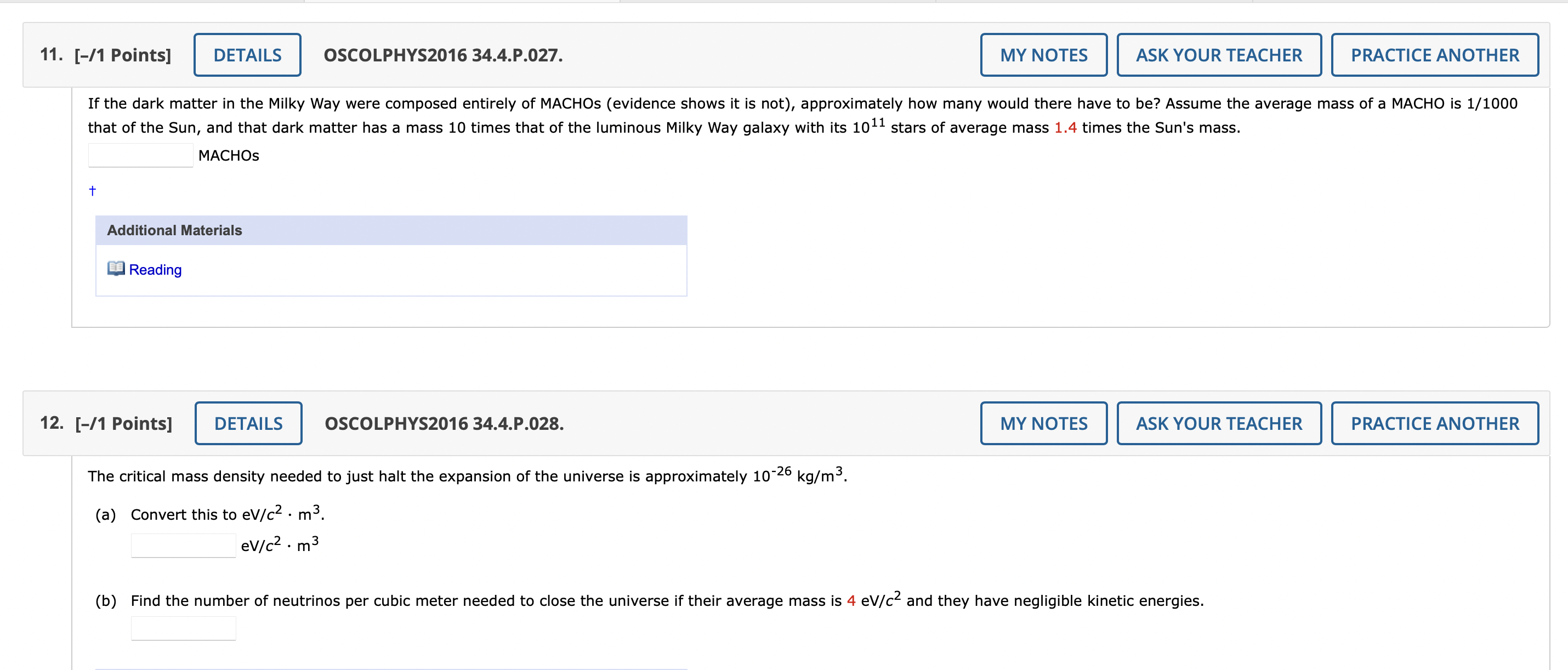 2. [-/1 Points] DETAILS OSCOLPHYS2016 34.1.P.002. MY NOTES ASK YOUR TEACHER Find
