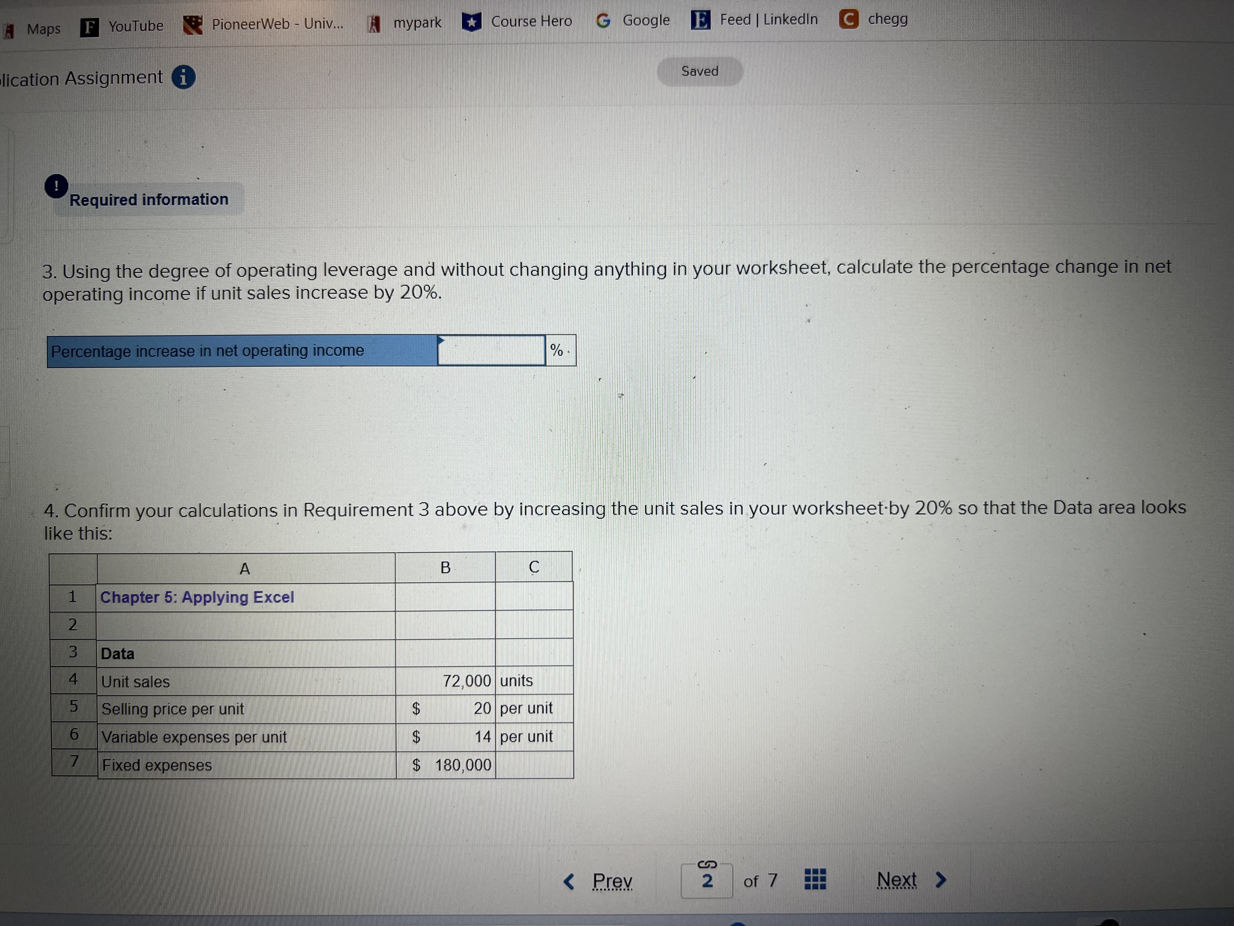 Variable expenses per unit $45 per unit Fixed expenses $240,000 Enter a