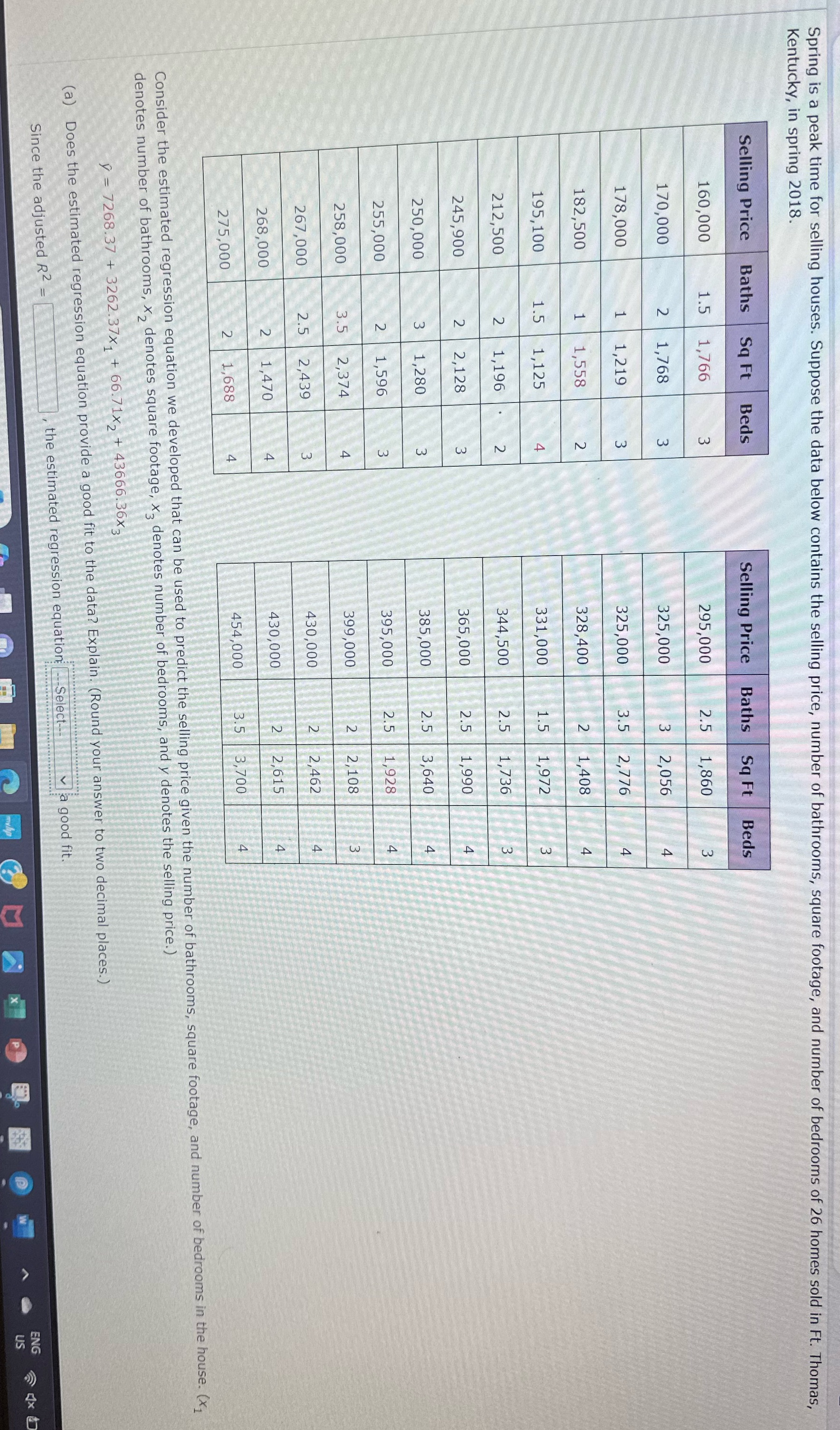 MGTS 312 Please help Kentucky, in spring 2018. Spring is a peak