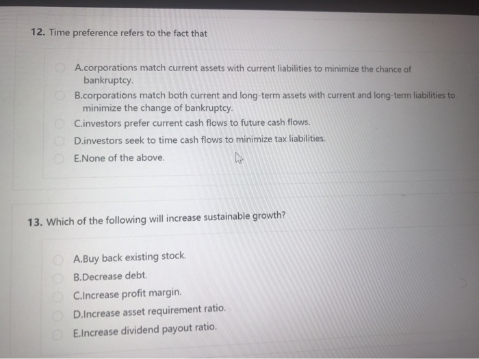 because book valud can be negative. TE 4. Now you have the