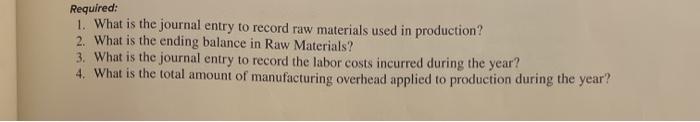  questions: 2, 4-15! Required: 1. What is the journal entry to