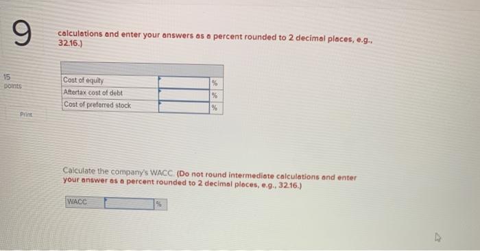 Assume the company's tax rate is 22% Debt 17.200 6.3% coupon bonds
