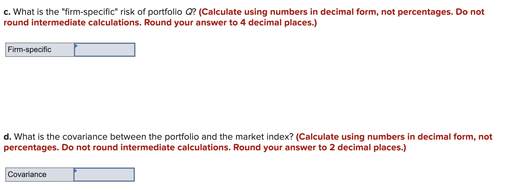 B is estimated from excess returns with the following results: RA =