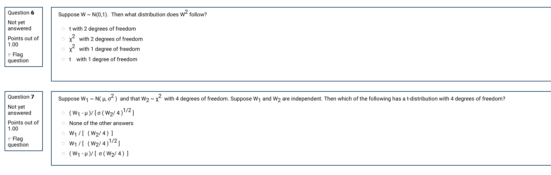 W is a continuous random variable, with pdf fw(w) > O at