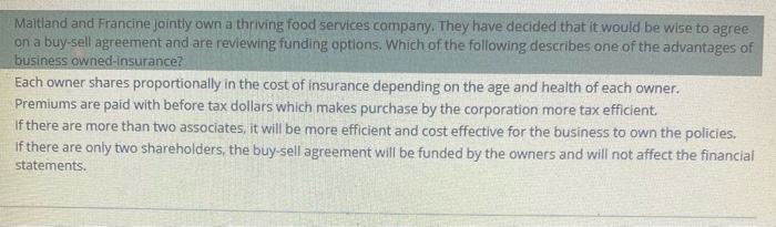 of the following will be most impacted financially in the event of