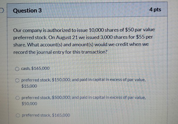 issue 100,000 shares of no par value common stock that has a