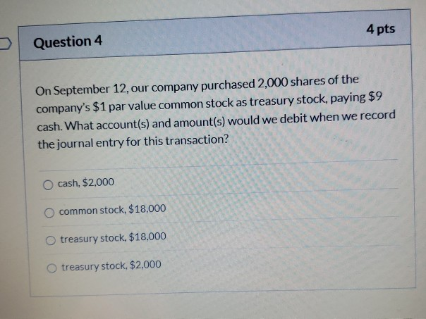 $1 stated value. On August 21 we issued 20,000 shares for $12