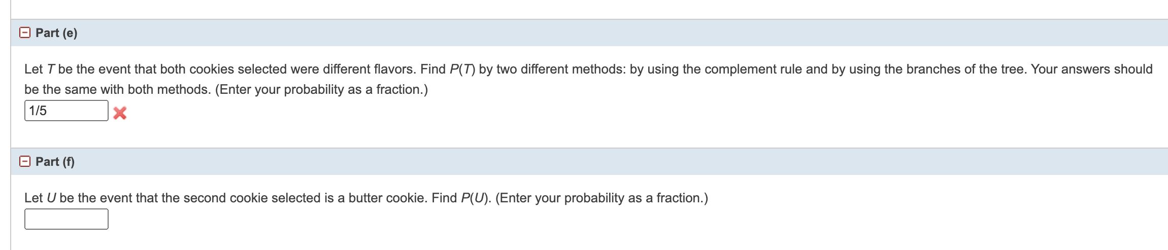 = first card is green . 62 = second card is green