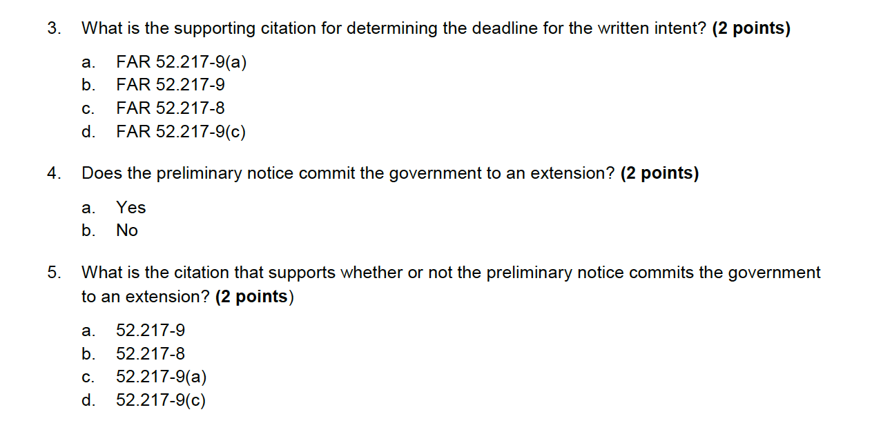 CLOSEOUT 3.7 EXERCISE: OPTIONS Directions Read the scenario and use the sample