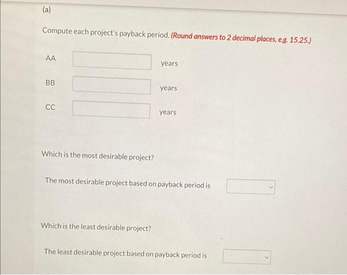 parts in each. also, we are supposed to use NV tables, so