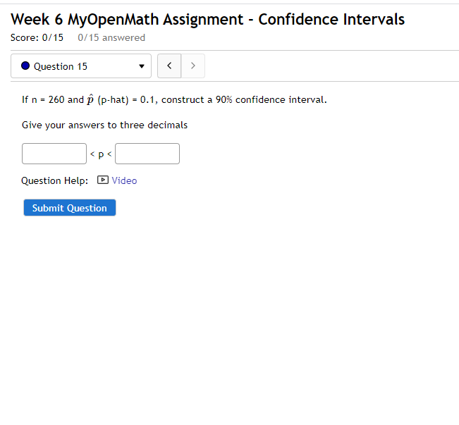Question 14 If n=380 and p (p-hat) =0.54, find the margin of