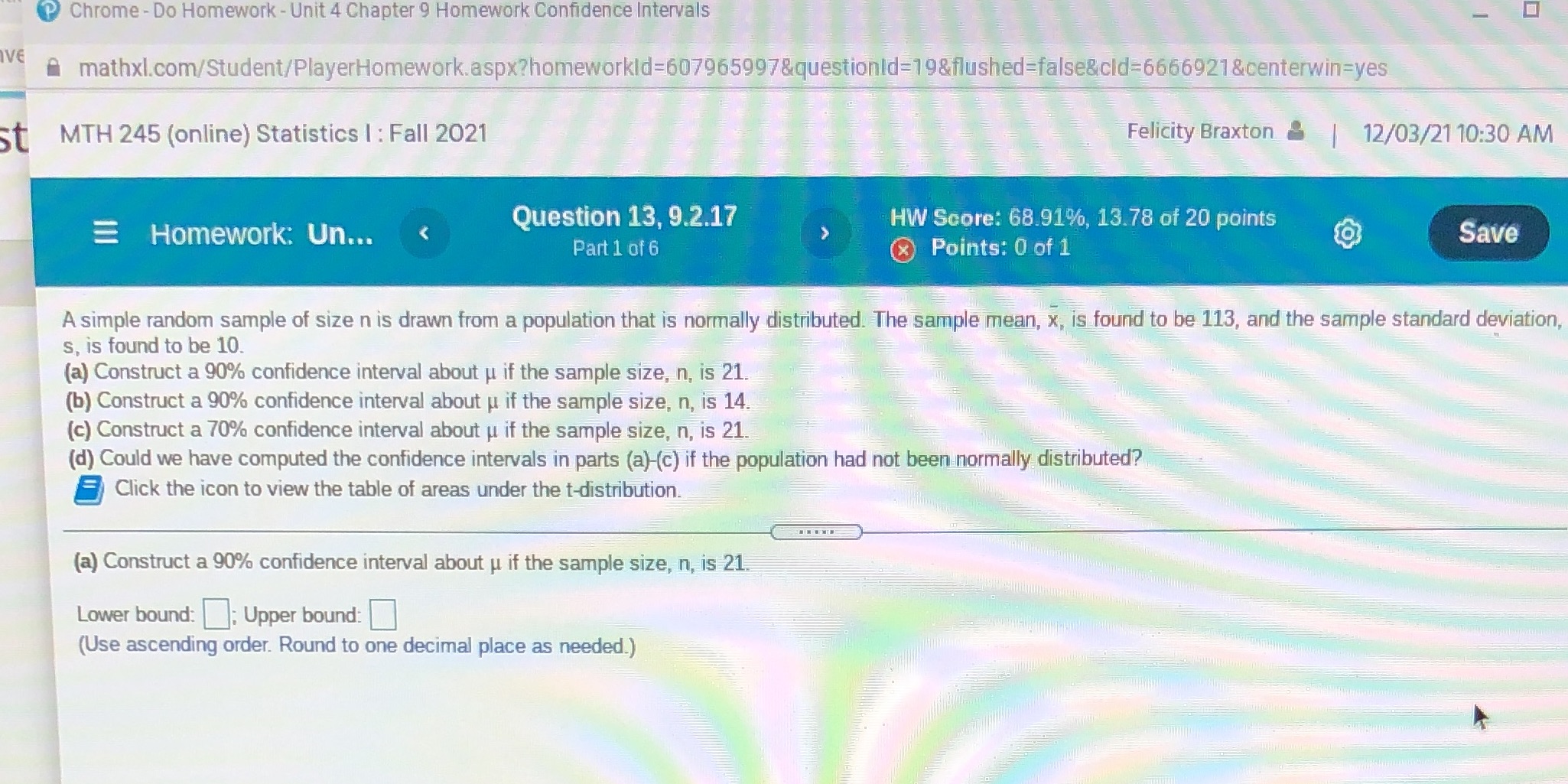  Chrome - Do Homework - Unit 4 Chapter 9 Homework Confidence