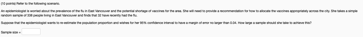 Please show step by step solution: (10 points) Refer to the following