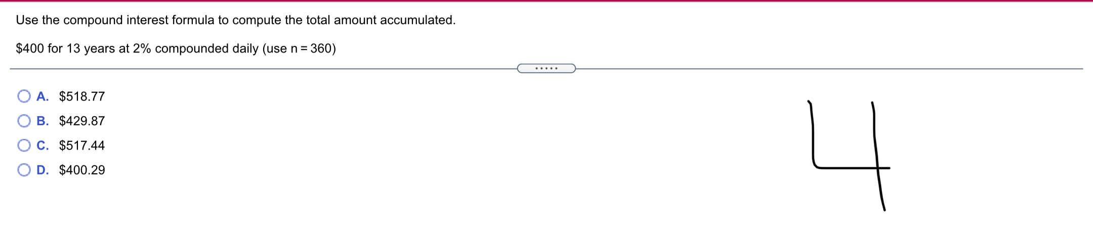 $79,000 at 4% compounded monthly. The loan is due in 5 years.