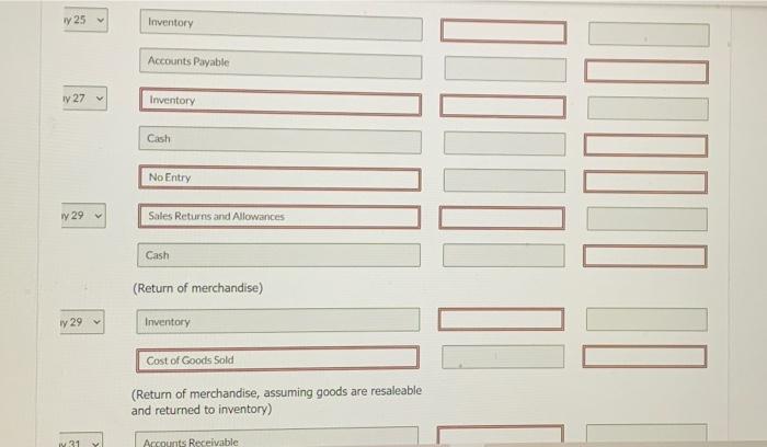 Received credit from Hilton Wholesale Supply for merchandise returned $ 290, Received