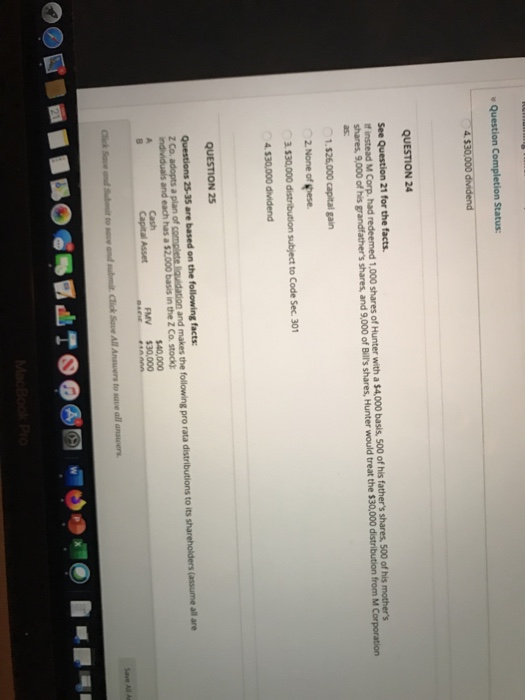 stock is $10,000. M's basis in his P Co. stock is $30,000.