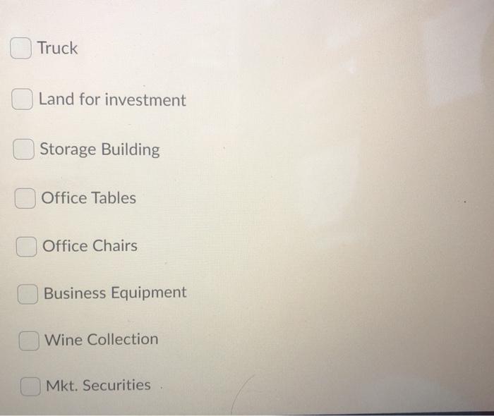 Business Equipment Office Chairs Question 10 (3 points) Two long-term capital gains
