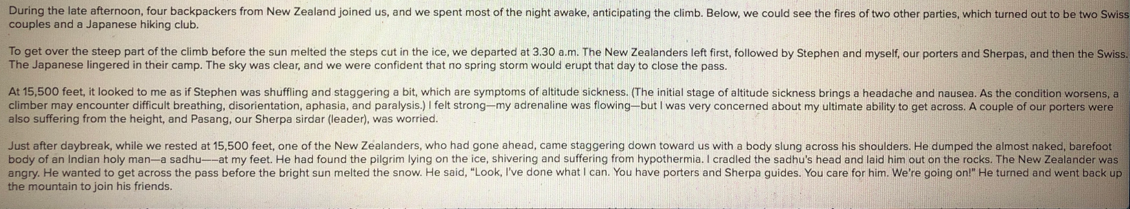 as your guide, evaluate the actions of McCoy, Stephen, and the rest