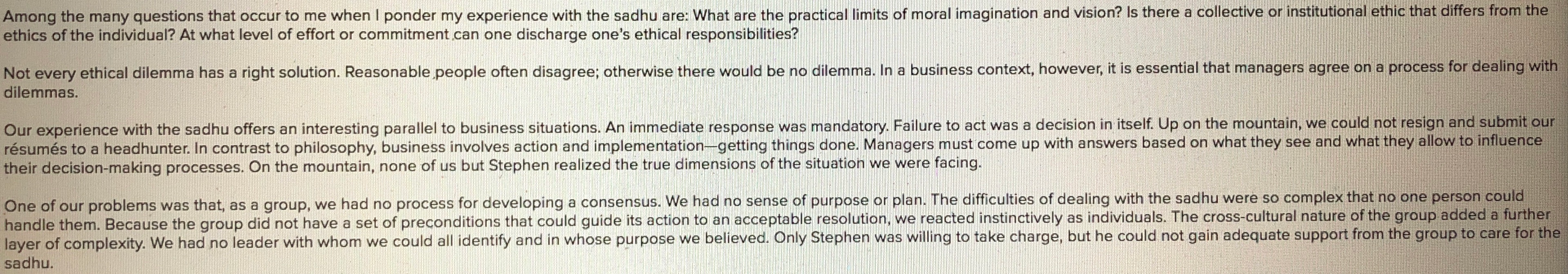 pulse and found that the sadhu was still alive. We figured he