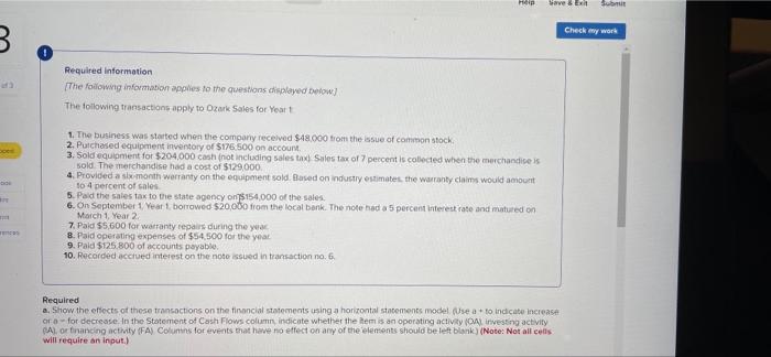  Help Save 8 Som Check my work B Required information The