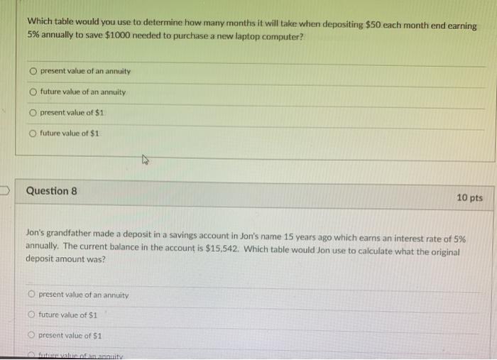  Which table would you use to determine how many months it