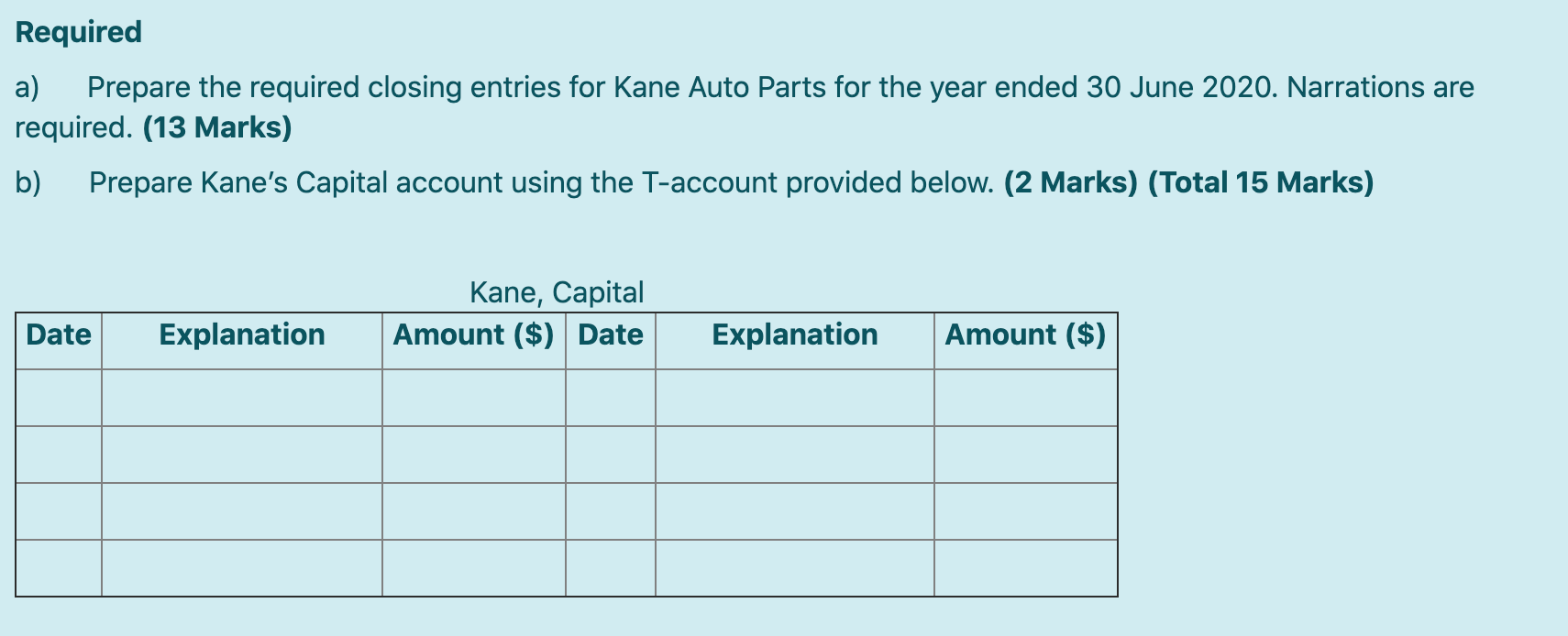 at the end of its reporting period 30 June 2020. Adjusted Trial