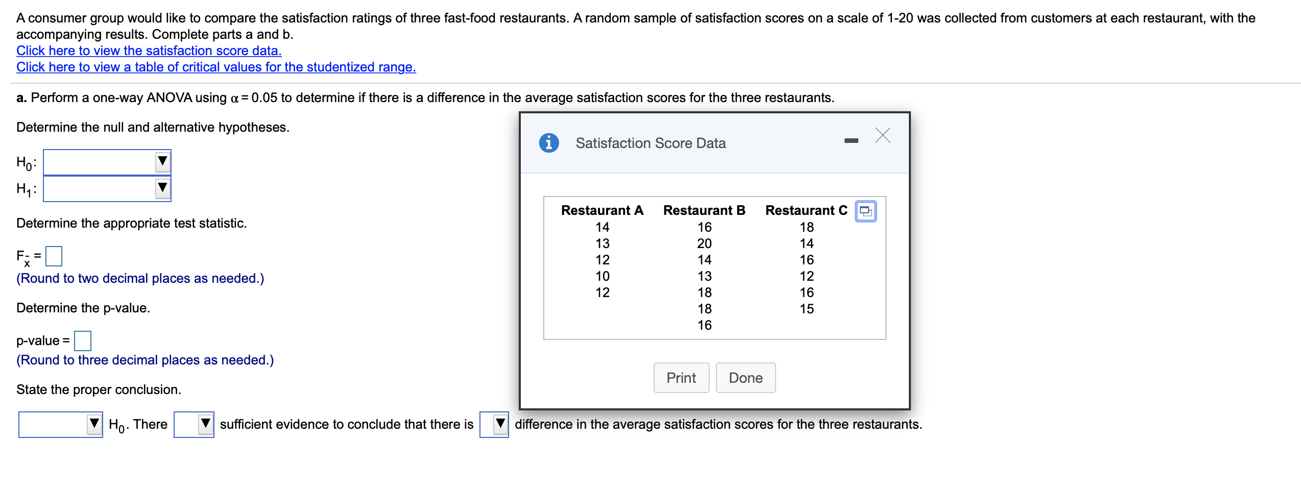 Q.22, DO IT FAST PLS A consumer group would like to compare
