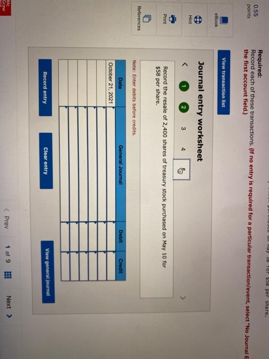 beginning of 2021. Power Drive has the following transactions affecting stockholders' equity