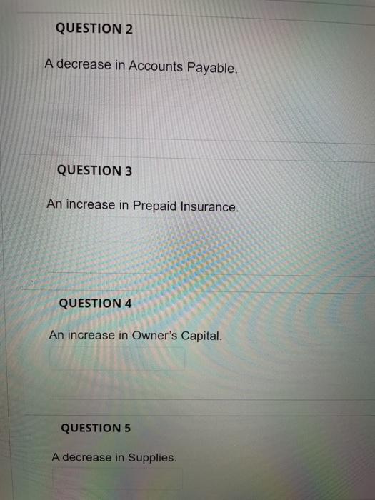 seconds. Question Completion Status: QUESTION 1 An increase in Salaries and Wages