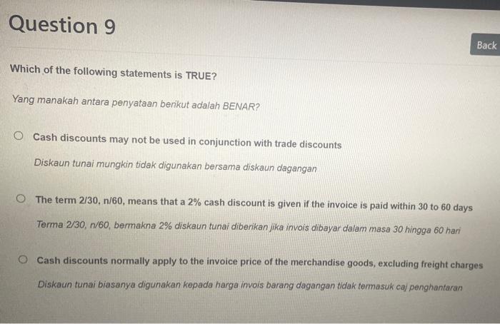 tujuan menyediakan penyata kedudukan kewangan? O To report the amount of profit